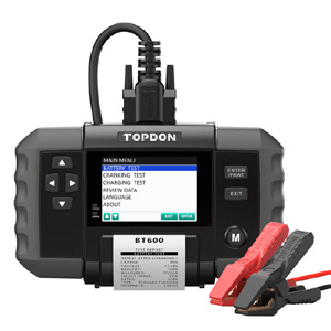 TOP-BT600 Topdon BT600 12V Battery & 12V/24V System Tester w/Built-in Printer